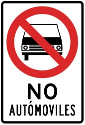 Cars prohibited.