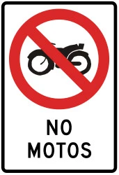 Motorcycles prohibited.
