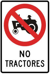 Tractors prohibited.