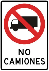 Trucks prohibited.