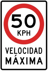 Begin of a speed limit.