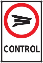 Entry prohibited (checkpoint).