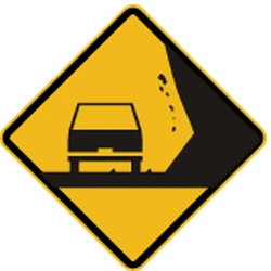 Warning for falling rocks.