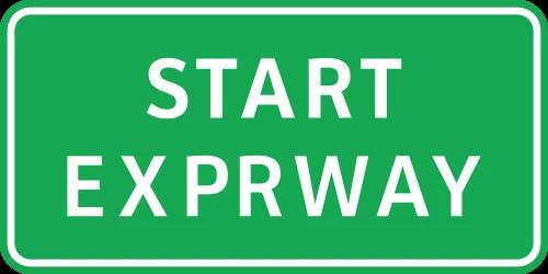 Begin of an expressway.