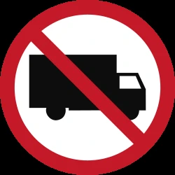 Trucks prohibited.