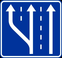 Begin of a new lane.