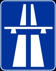 Begin of a motorway.