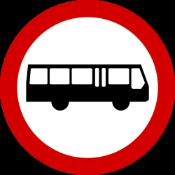 Buses prohibited.