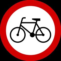 Cyclists prohibited.