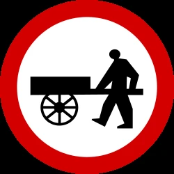 Handcarts prohibited.