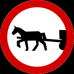 Horsecarts prohibited.