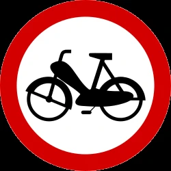 Mopeds prohibited.