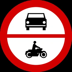 Motorcycles and cars prohibited.