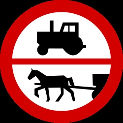 Tractors and horsecarts prohibited.