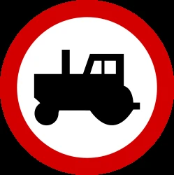 Tractors prohibited.