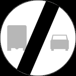 End of the overtaking prohibition for trucks.