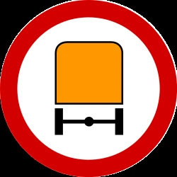 Vehicles with dangerous goods prohibited.