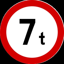 Vehicles heavier than indicated prohibited.