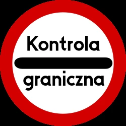 Entry prohibited (checkpoint).