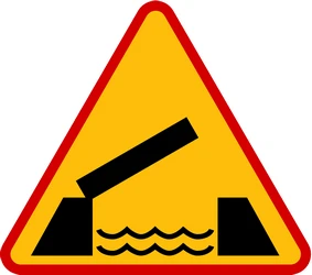 Warning for a movable bridge.