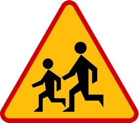 Warning for children.