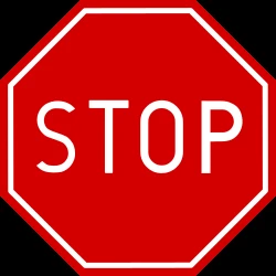 Stop and give way to all drivers.