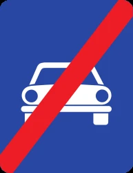 End of the expressway.