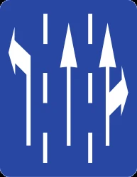 Overview of the lanes and their direction.