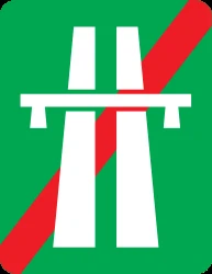 End of the motorway.