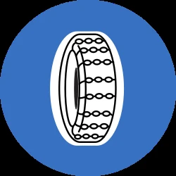 Snow chains mandatory.