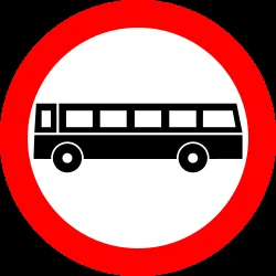 Buses prohibited.