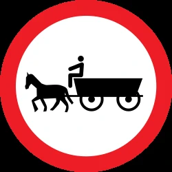 Horsecarts prohibited.