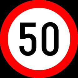 Begin of a speed limit.