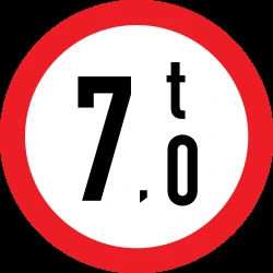 Vehicles heavier than indicated prohibited.