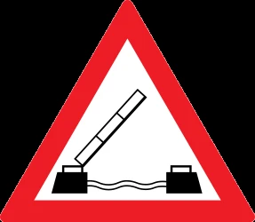 Warning for a movable bridge.