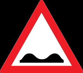 Warning for a bad road surface.