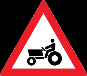 Warning for tractors.