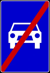 End of the expressway.
