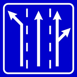 Overview of the lanes and their direction.