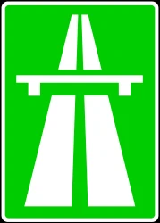 Begin of a motorway.
