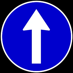 Driving straight ahead mandatory.