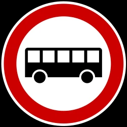 Buses prohibited.