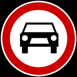 Cars prohibited.