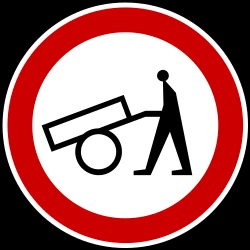 Handcarts prohibited.