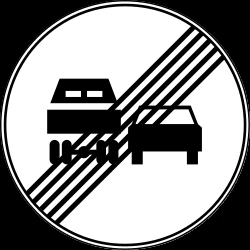 End of the overtaking prohibition for trucks.