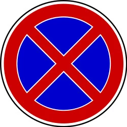 Parking and stopping prohibited.