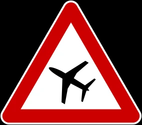 Warning for low-flying aircrafts.