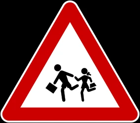 Warning for children.