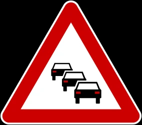 Warning for traffic jams.