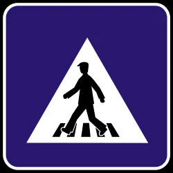 Crossing for pedestrians.